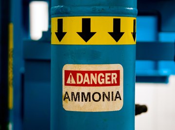 Ammonia in solution acts as a corrosive cleaning agent.