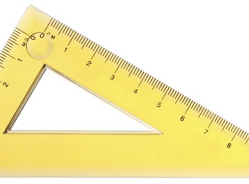 A right triangle has one 90-degree angle.