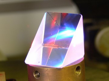 A prism being used in a laboratory.