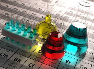 The periodic table tells a lot of what you need to know about each element, including the number of electrons, protons and neutrons.