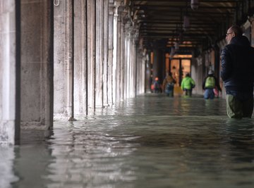 Historic high tides have caused flooding in Venice.