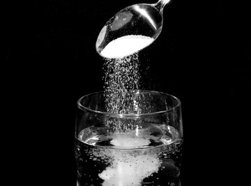 Salt dissolving in water is a classic example of how a polar solute behaves in a polar solvent.