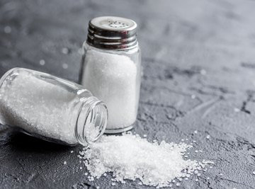 Sodium chloride, or table salt, is created when sodium and chlorine form an ionic bond.