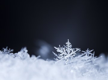The hydrogen bond accounts for the shape of snowflakes.