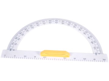 how to use a protractor to measure a triangle sciencing