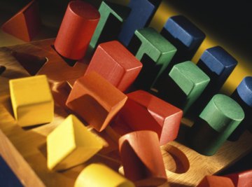 Some children's toys are shaped like rectangular prisms.