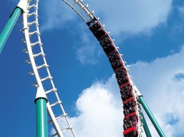 Roller coasters used to be made of wood.