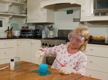 Kids perform density experiments at home or at school.
