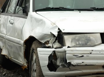 The amount of crush a car suffers in a wreck can be used to calculate its speed