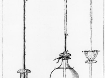 Early barometers measured pressure using columns of mercury.