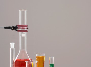 Chemists use lab equipment to study all forms of matter.