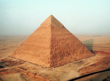 All pyramids have sides that are tiangular, but some have triangular or square-shaped bases.