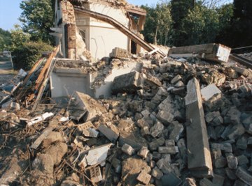 Earthquakes can cause serious damage to structures above ground.