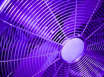 A more powerful fan displaces more air.