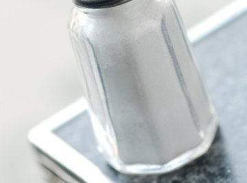 A supersaturated salt solution can be made at home.