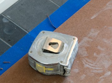 A tape measure is commonly used to measure short distances.