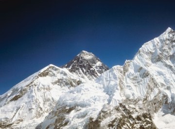 The Himalaya Mountains were formed by the collision of continental plates.