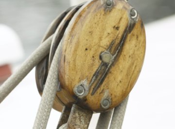 A block-and-tackle pulley efficiently adds significant mechanical advantages.