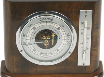 Barometers are used to measure the air pressure.