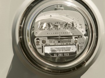 Utility companies charge per kilowatt hour as measured by a meter reading.