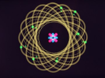 A gold atom consist of protons, electrons and neutrons.