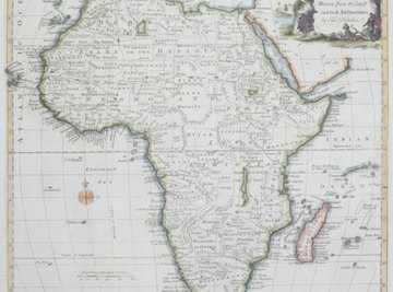 The African plate contains the continent of Africa as well as large parts of ocean floor.