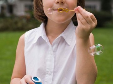 Studying bubbles is an activity that combines science with play time.