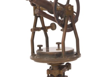 Modern computerized theodolites use the same principles as this antique brass example.