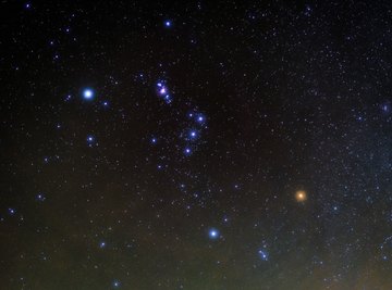 Orion's belt north outlet star