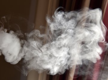 Smoke can diffuse through air