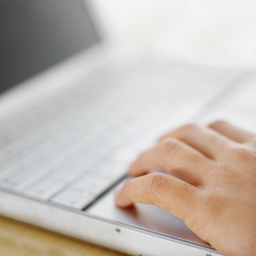 Child using laptop