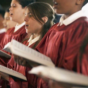 Young choir members