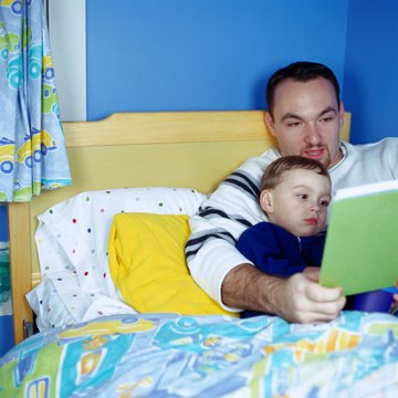 Your little one enjoys listening while you tell or read fairy tales.