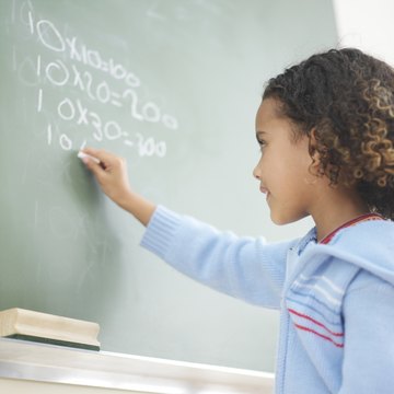 Children learn multiplication and other basic functions in the primary grades.