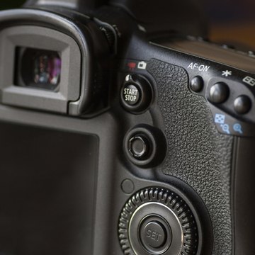 Detail shot of a DSLR camera