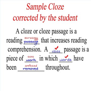 How to Make a Cloze Passage | Synonym