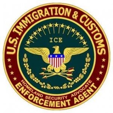 U.S. Immigration and Customs seal.