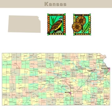 Kansas requires a 60-day residency prior to filing.