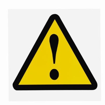 Warning sign.