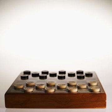 Pilgrims played checkers.