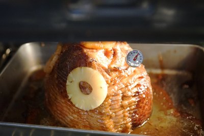 heating spiral sliced ham in oven