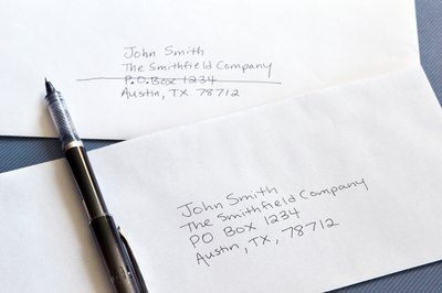 How to Address an Envelope to a PO Box (with Pictures) | eHow