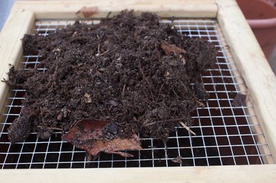 soil rocks separate screen garden potting