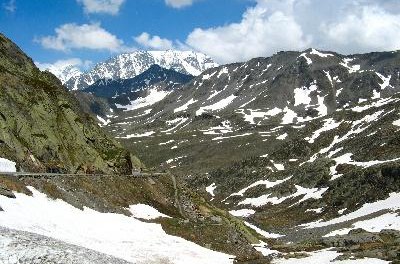 Col du Grand Saint Bernard image by macumazahn from Fotolia.com Saint Bernard is a narrow mountain pass connecting Switzerland and Italy.