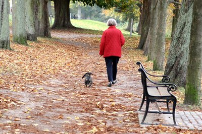 walking the dog image by jeancliclac from Fotolia.com "Grow old along with me, the best is yet to be."