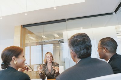 Digital Vision./Digital Vision/Getty Images When dressing for a job interview, use prints sparingly.