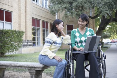 Jack Hollingsworth/Photodisc/Getty Images The SSI program helps disabled people with a monthly benefit.