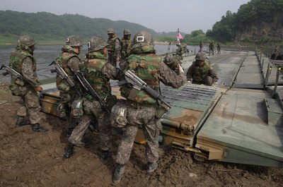 Chung Sung-Jun/Getty Images News/Getty Images Military engineers serve critical combat and peacetime roles.