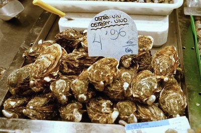 Stockbyte/Stockbyte/Getty Images Oysters are high in zinc.