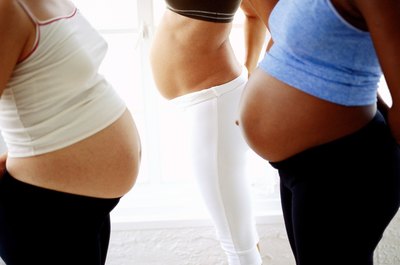 Stockbyte/Stockbyte/Getty Images Pregnancy pushups will help keep your core strong.